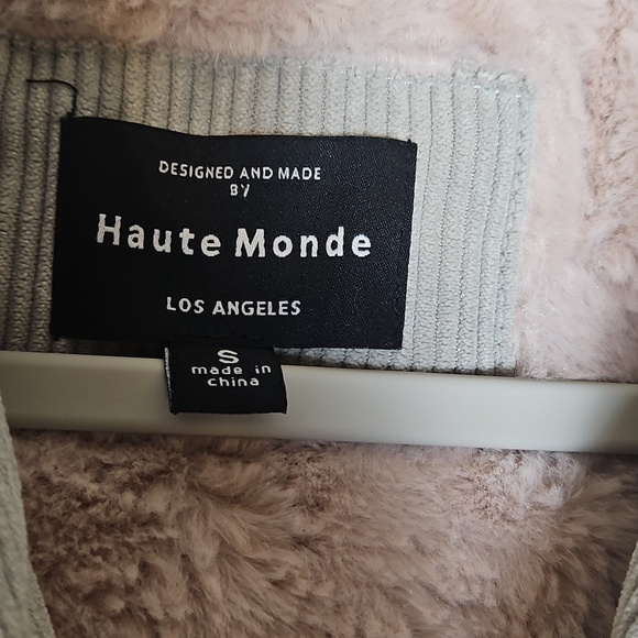 Haute Monde Soft Pink and Gray Jacket - Picture 2 of 7